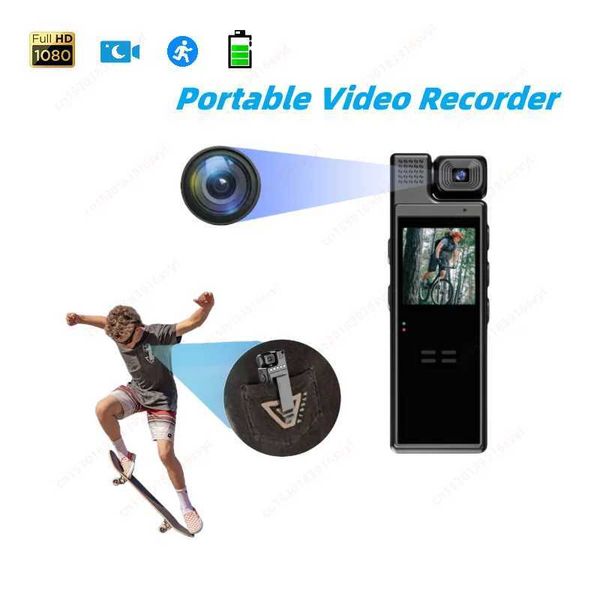 Sports Action Video Cameras 4K HD Portable Mini Action Camera Wifi Back Clip 180 Rotatable IR Night Vision Sports Cam Travel Bicycle Driver