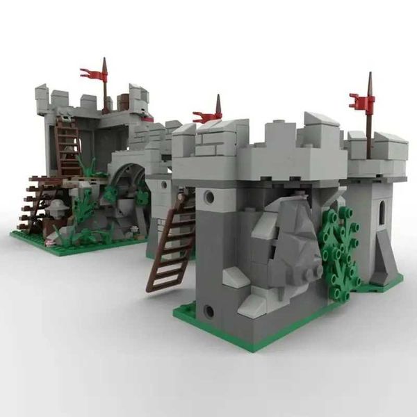 MOC Medieval Castle Camouflaged Outpost Model Building Blocks Bricks Creative Assembly Kids Toys for children Birthday GiftsC250117