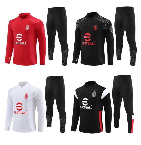 kids and adult AC tracksuit designer milanS tuta maglia jersey training survetement camiseta jerseys kit 23 24 football men and kids calcio