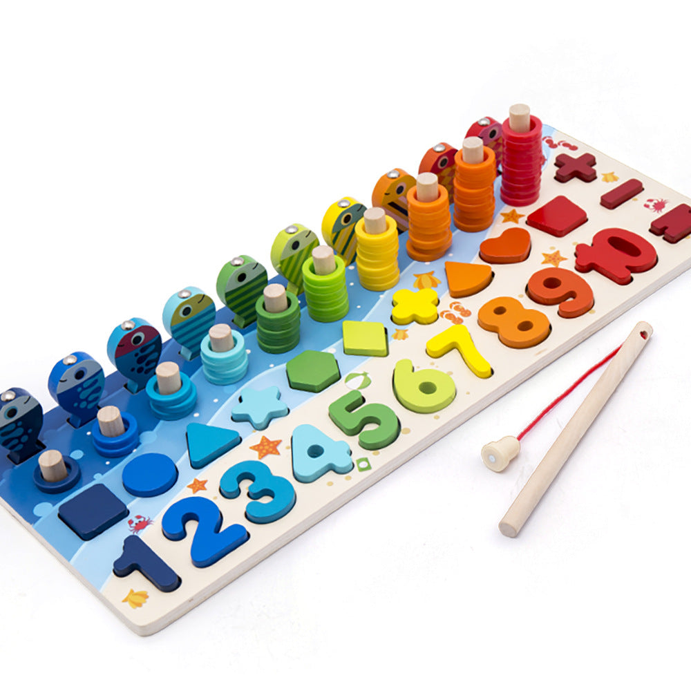 Wooden Montessori Educational Children Early Learning Infant Shape Color Match Board Toy For 3 Year Old Kids Gift