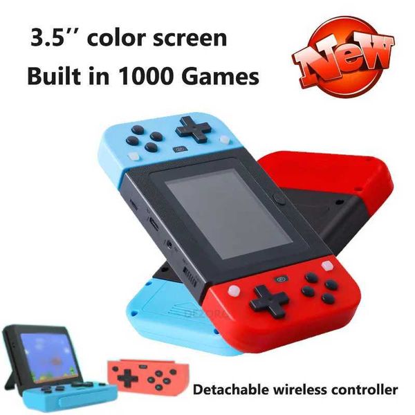 Retro Handheld Game Console 8 Bit Video Game Portail Built In 1000 Games 3.5 Mini Consola Videojuegos Portable Player GamesC250212