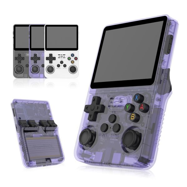 Novo console de jogo portátil retrô de 3,5 polegadas IPS Screen Portable Pocket Pocket Video Player 64GB Games Kid Gift