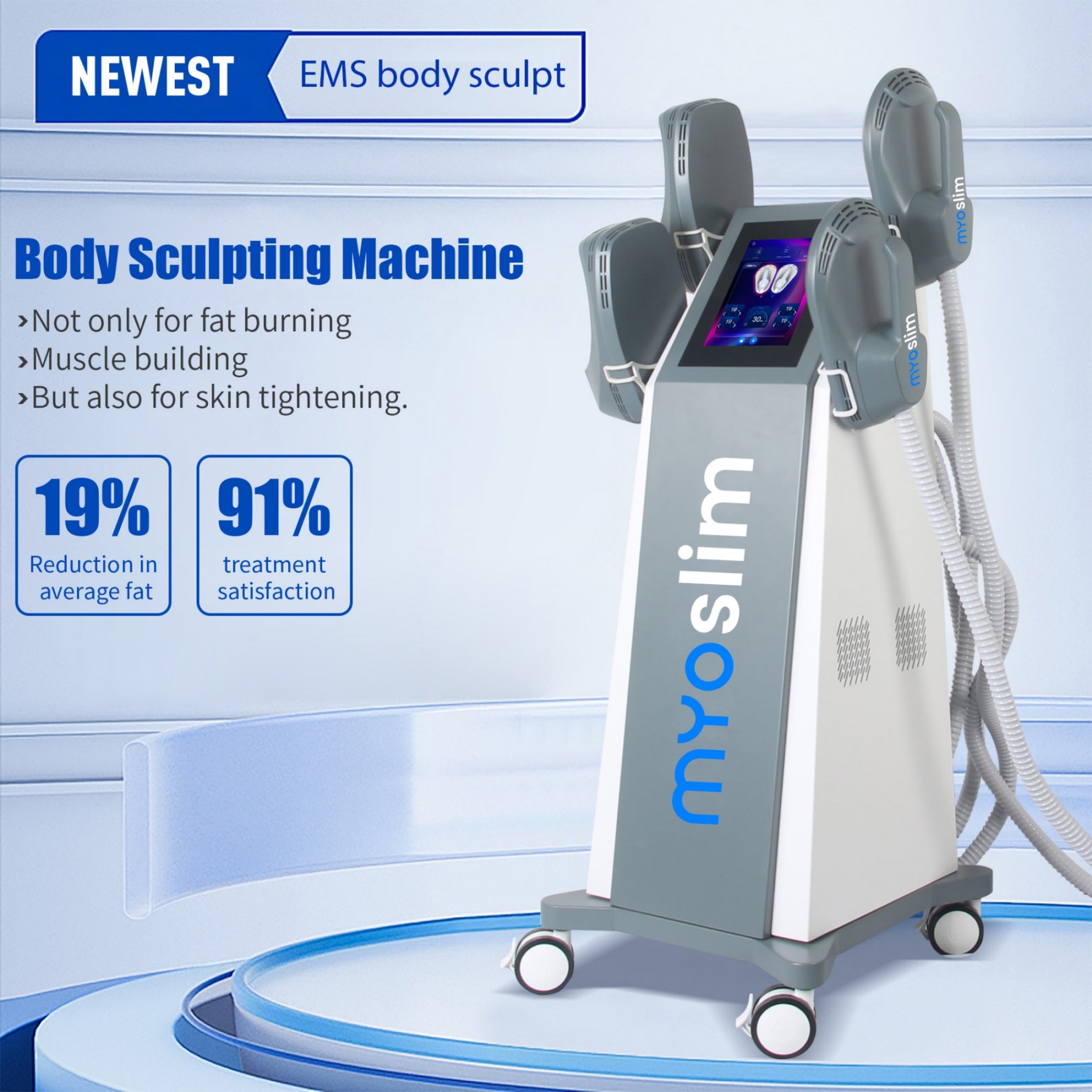 EMS Body Sculpt Machine Eletric Muscle Stimulator Fat Burner Weight Loss Butt Lifter And Shapers Body Care