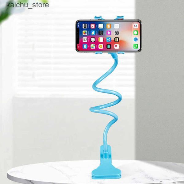 Mounts Holders Universal Mobile Flexible Lazy Holder Adjustable Cell Phone Clip Home Bed Desktop Mount Bracket Smartphone Stand J241217