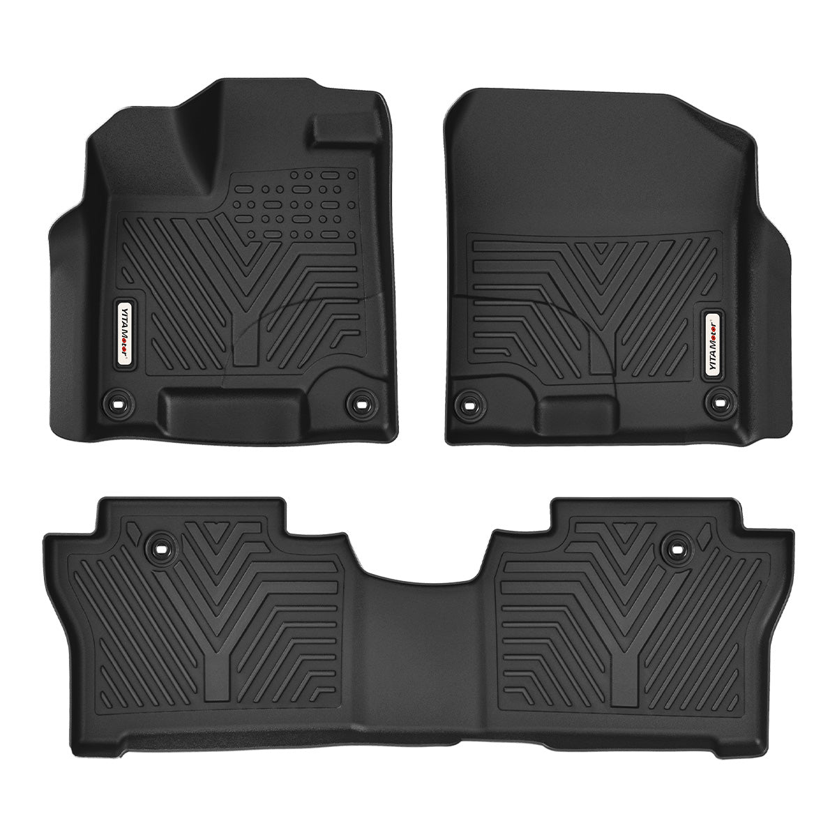 YITAMOTOR® All Weather Floor Mats for 2019-2025 Honda Passport Front Rear Protection Liners