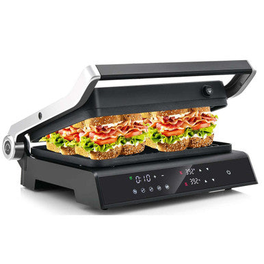 Electric Panini Press Grill with Non-Stick Coated Plates with 3-in-1 Functionality