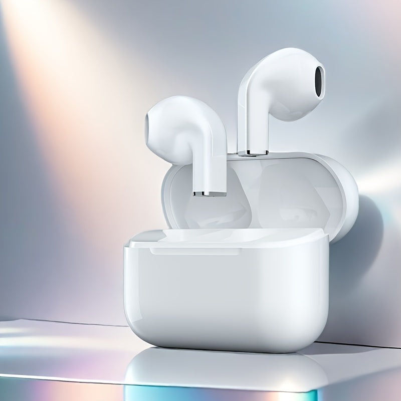 TEMU Tws True Wireless Stereo Earbuds, For Iphone-for --ios, Touch Control With Charging Box, Anc Wireless Earbuds, With Microphone Charging Box,