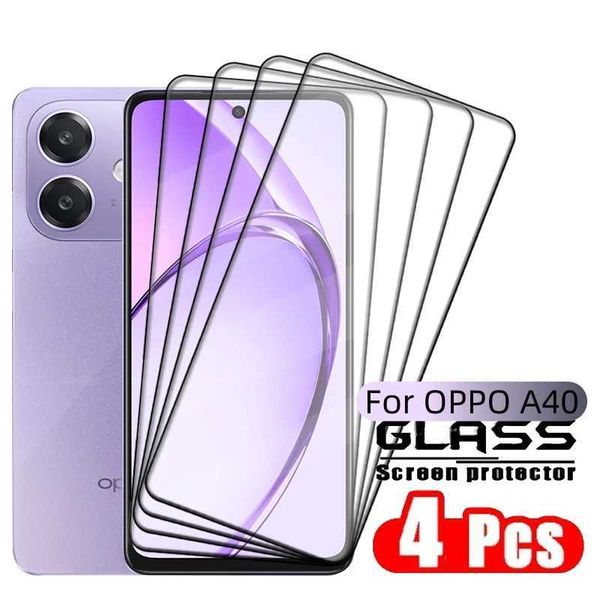 Cell Phone Screen Protectors 4PCS For OPPO A40m Glass OPPO A40m Tempered Glass Phone Protective Film 9H HD Full Cover Glue Screen Protector
