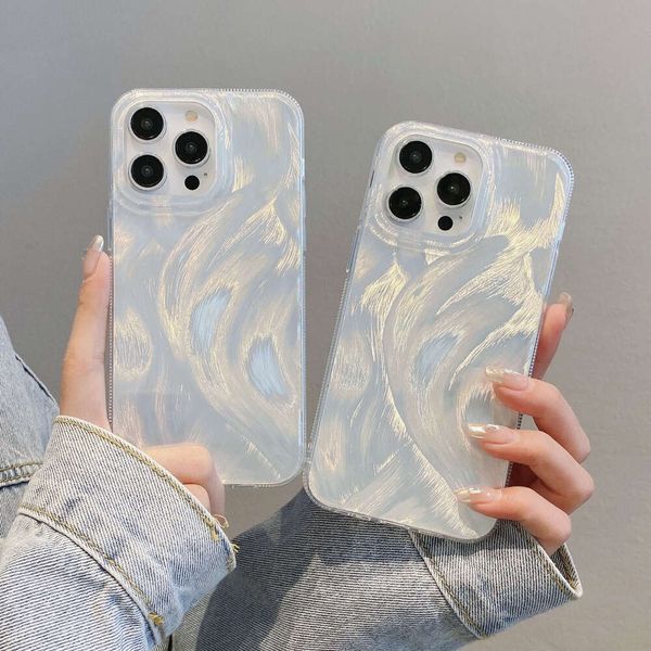 Advanced Feather Cloth Suitable for Apple 16PRO Protective iPhone 15-14 Creative Back Hard Phone Case