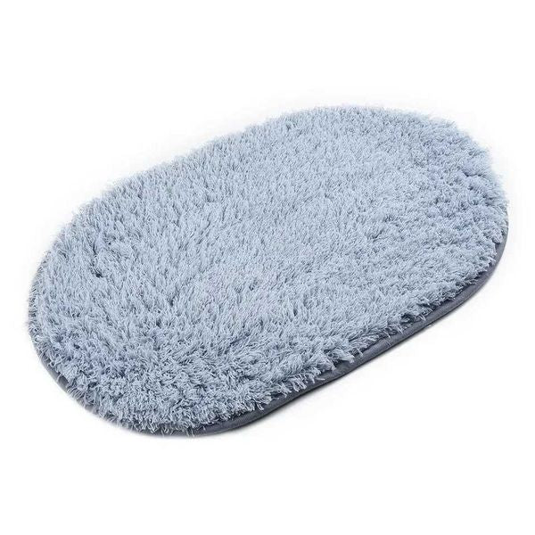 Non-slip Bathroom Mats Memory Foam Bath Rug Ellipse Mats Soft Water Absorption Bath Mats Toilet Floor Doorway Rug Thick CarpetsC250102