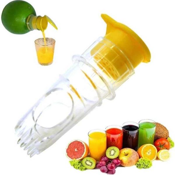 Portable Lemon Squeezing Machine Plastic Adjustable Lightweight Juice Hinge Washable Manual Juice Hinge Built in Filter Suitable for Family