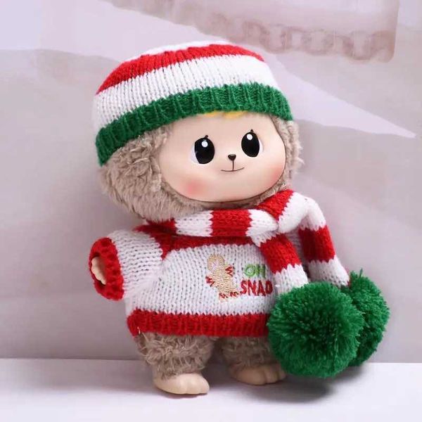 Doll Accessories For 17 CM Bao-ao pendant clothes Christmas gingerbread man sweater hugging replacement baby
