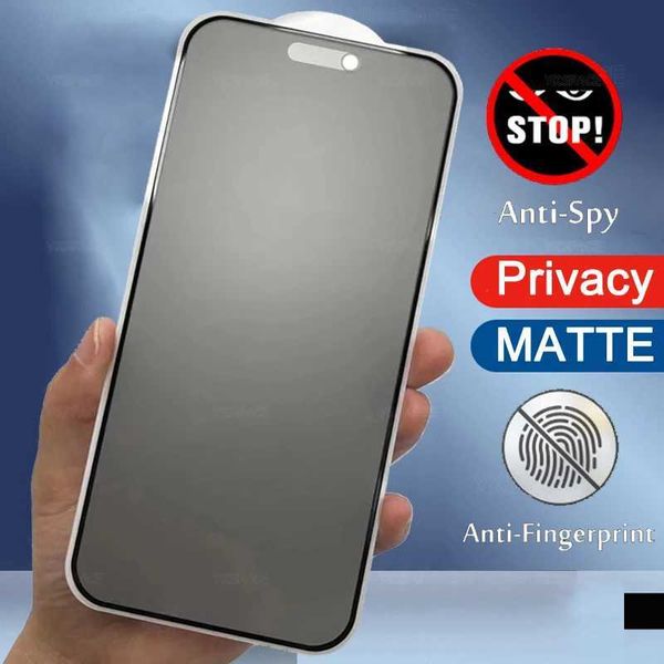 New Arrival Matte Anti Spy Privacy 9H Tempered Glass For iPhone X XR XS 11 12 13 Mini 14 15 16 Pro Max Plus SE 2022 Frosted Screen Protector