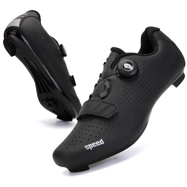 Novos tênis profissionais Men Ultralight Doub Bucks Cycling Shoes MTB Luminous Road Bike Shoesxj241121
