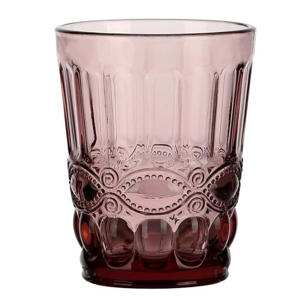 Creative Embossed Wine Glass Heat Resistant Beer Glass Cup Home Office Bar Milk Juice Coffee Mug Drinking Glasses