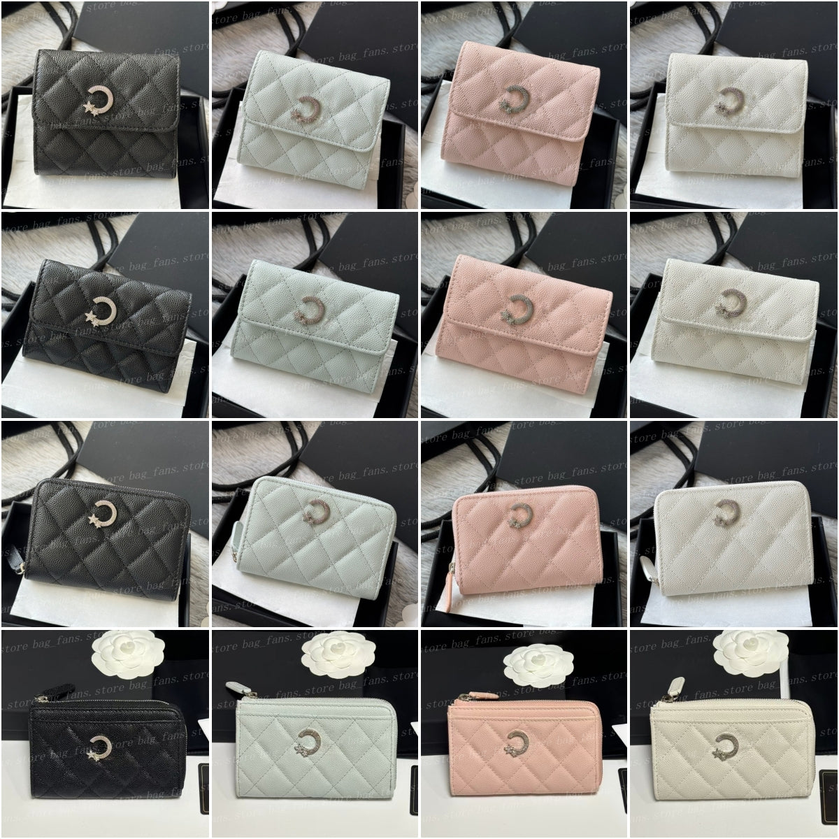 (go off picture not the description) 10A Premium Designer Wallets Women&#039;s Card Holder Fold Small Purses Leather Luxury Festival Gifts 33196