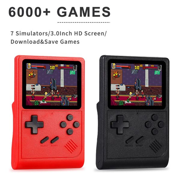 GB300 TV Retro Video Game Console 6000+ Games 3.0 Inch Screen Classic Video Game Player AV Output 800mAh Gifts for Boys Girls