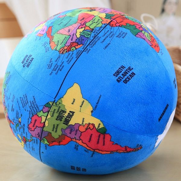 Plush Dolls globe plush toys stuffed plush ball soft doll plush english terrestrial globe pillow toys for children training and learning toy