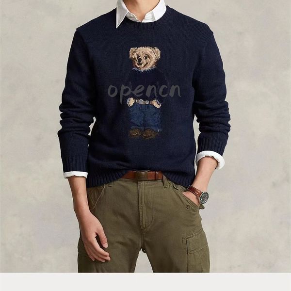 Designer mens sweaters pullover winter knitted crewneck Print sweater knitting long sleeve casual clothing bear top quality clothing S-XL