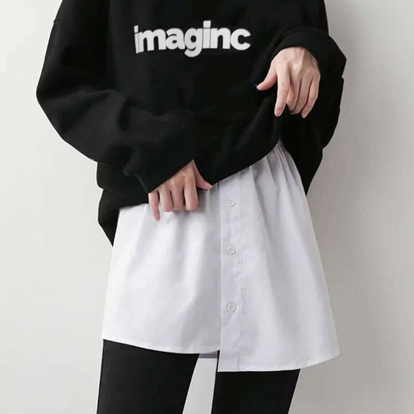 Small Fart Curtain Paired with Hoodie Base Artifact Fake Hem Autumn Inner Layering to Cover Buttocks and Thicken Skirt for Women&#039;s Fash