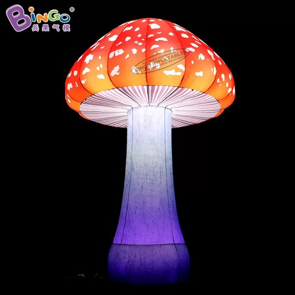 Promotion Price decorative inflatable mushroom with led lights toys sports inflation artificial plants fungus for party event decoration