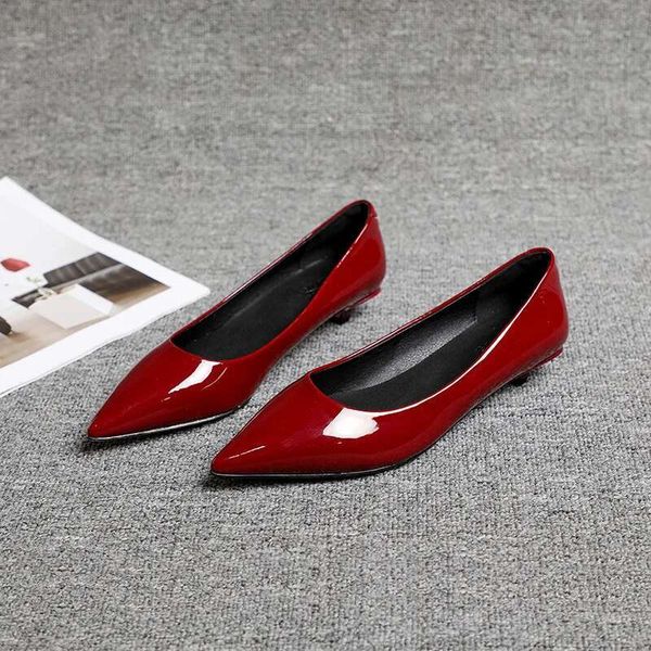 Spring Autumn New Commuting Style Pointed Middle And Low Tailored Shoes For Women
