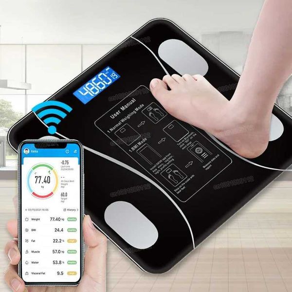 Body Weight Scales Smart Body Fat Scale Wireless Digital Bathroom Scale Bluetooth Electronic Weight Scale with Smartphone App z240930