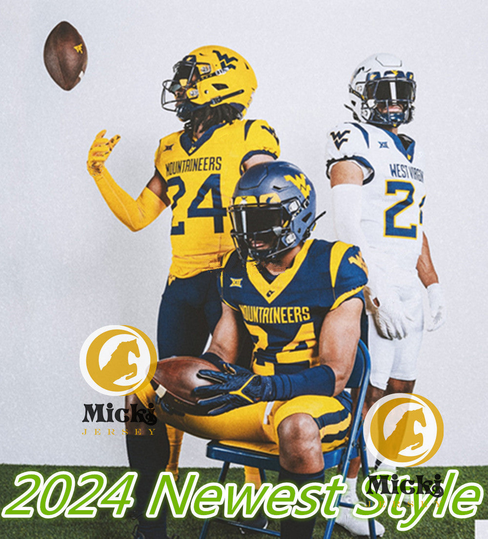 Justin Crawford 2024 Football Jersey 13 Rasul Douglas 40 Pat McAfee 2 Kenny Robinson Jr. Will Grier 24 Rodney Gallagher III 15 Scotty Fox jr. Clay A