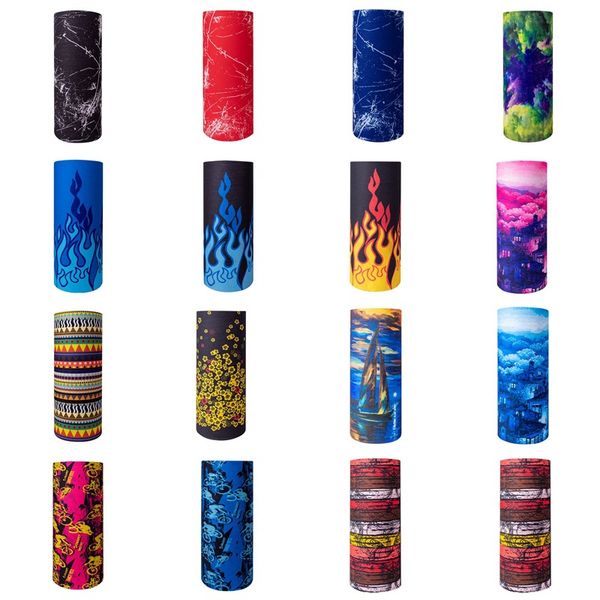 Cycling Mask Outdoor Sports Magic Head Scarf Printing Headband Bike Wrist Band Bandana for Windproof Sunscreen Bike Masks CPA5712 tt0401