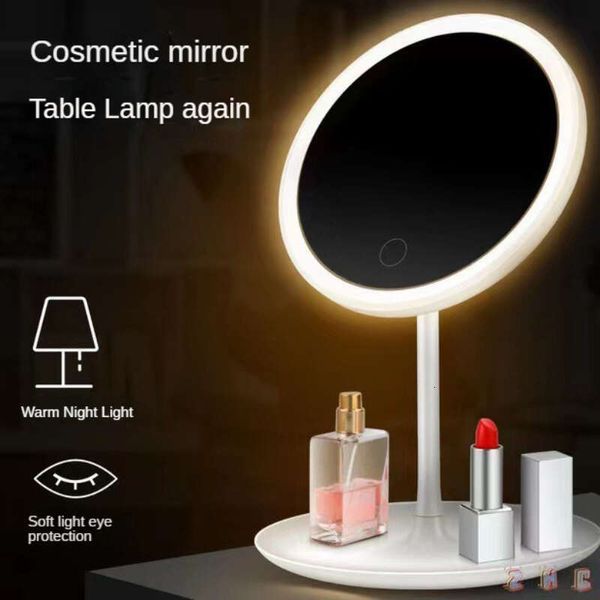 Daylight LED Vanity White Makeup Detachable-Storage Base 3 Modes Mirror With Light Gift USB Cable