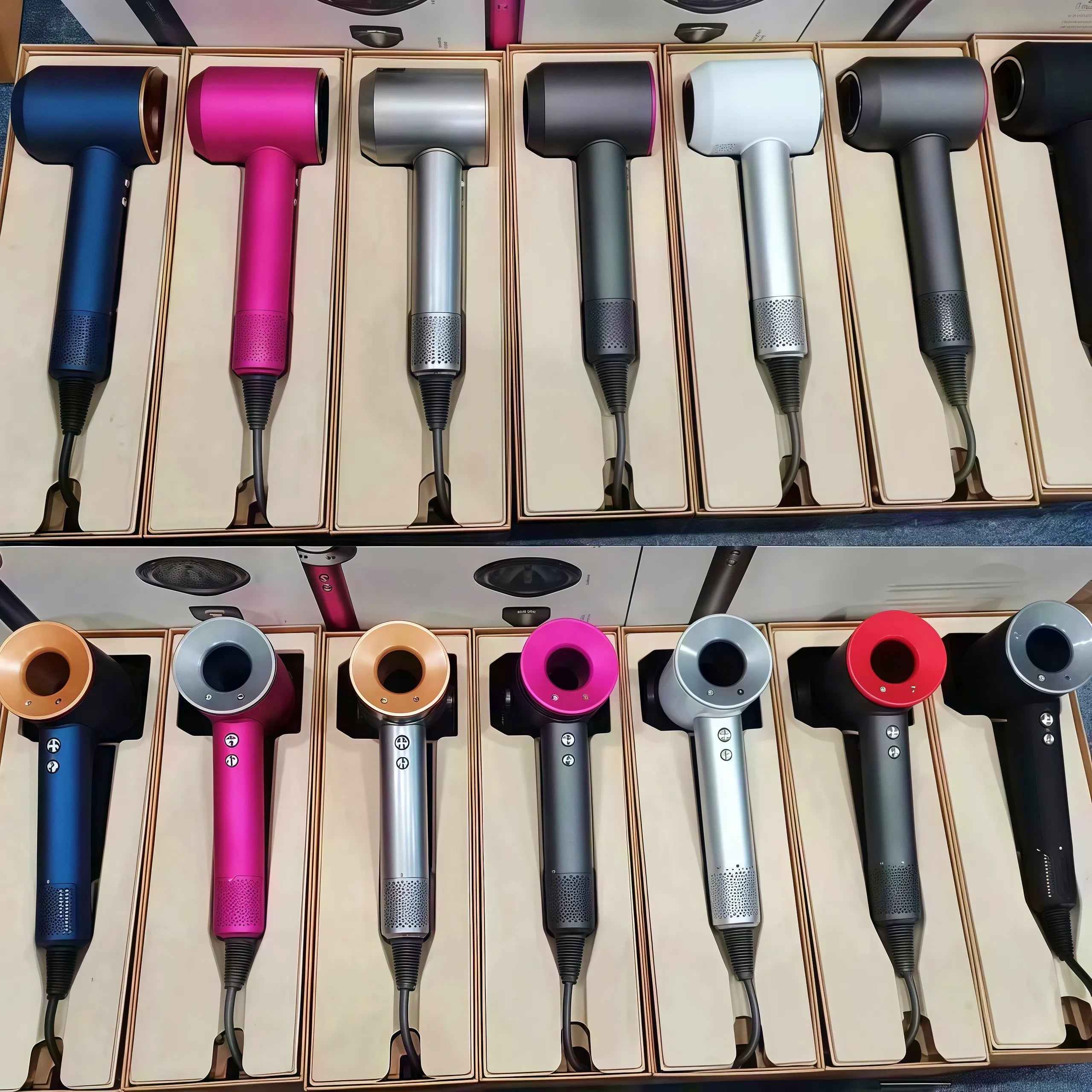 HD08-HT01 Negative ion 5-in-1 US UK EU plug automatic curling iron dryer styling tool product comb professional hair salon home use