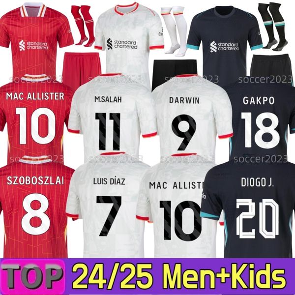 24 25 M.SALAH soccer jerseys Luis DIaz GAKPO ENDO SZOBOSZLAI ALLISTER 2024 Mohamed Diogo DARWIN RAMSAY GRAVENBERCH Player football shirts me