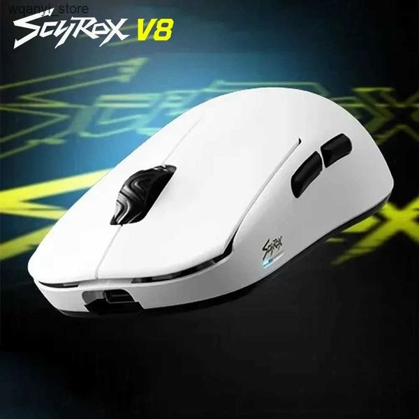 Mice Pre-sale Scyrox V8 Wireless Mouse Paw3950 8k Return 36g Dual Mode E-Sports Mouse Ergonomics Accessory Computer Gamer Mice Office L24091