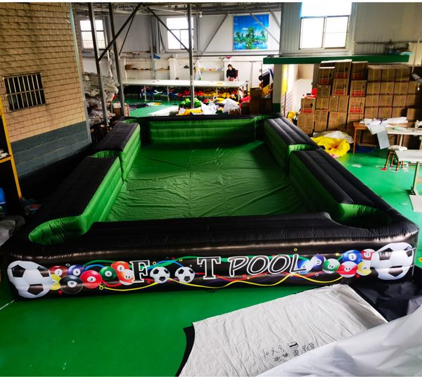 Hot Selling Human Inflatable Snooker Football-Soccer Table Pool Portable Snookball Funny Indoor Outdoor Sport Games