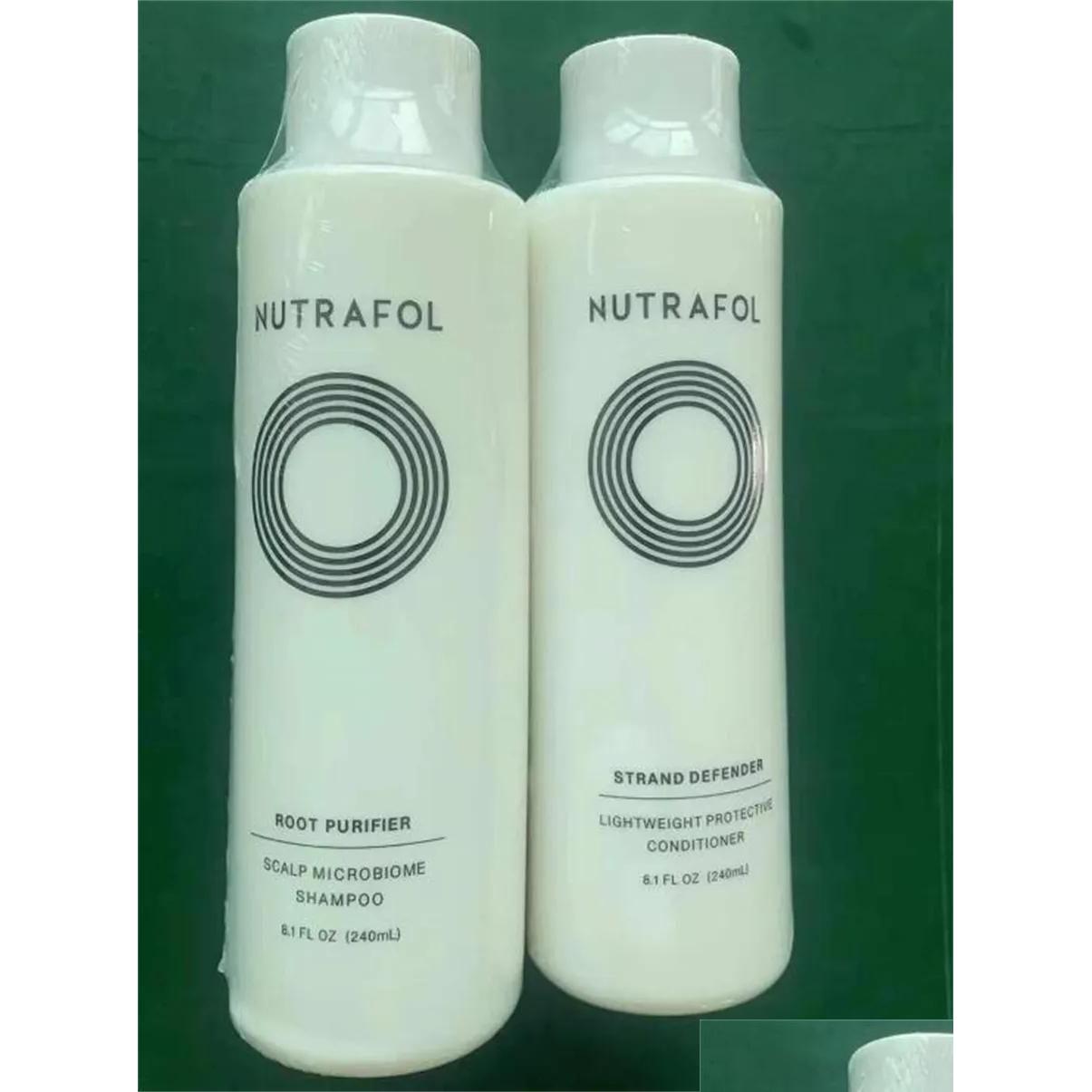 Shampoo&Conditioner Shampoo Conditioner Nutrafol 240Ml Purifier Scalp Microbiome Strand Defended Lightweight Strengthening Hair Care D Otpoa