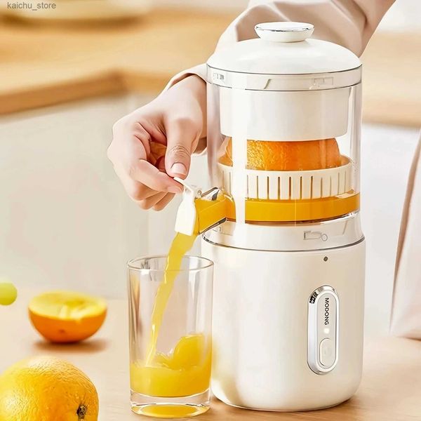Juicers New Wireless Electric Multifunctional Juicer Household Convenient Orange Squeezer Slow Juicer Machine USB Charge Juice Separator Y24