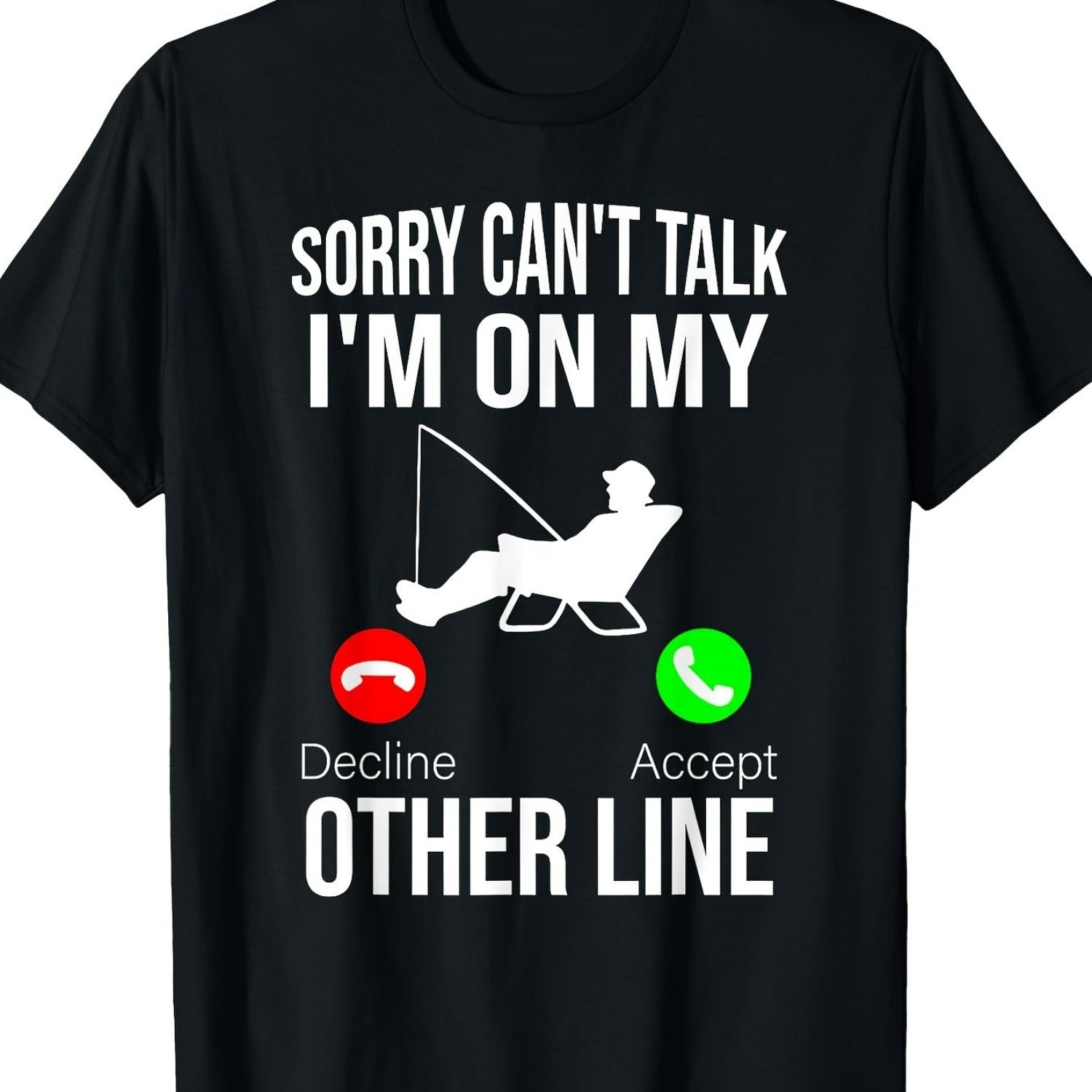 TEMU [180g Funny Fishing ] Funny Fishing Dad Men Funny Fish Bass Fishing 180g100% Cotton T-shirt