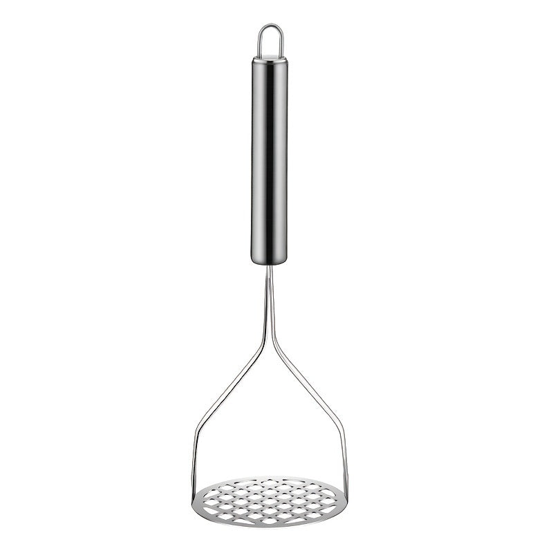 TEMU 1pc Premium Stainless Steel Potato Masher With Non-slip Handle – Easy-to-use Manual Kitchen Tool For Effortlessly Mashing Potatoes, Fruits, And