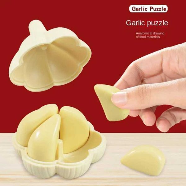 3D Puzzles Simulation Of Garlic Puzzle 3D Three-dimensional Sea Urchin Puzzle Building Blocks Fun Creative Garlic Educational Toys H241119