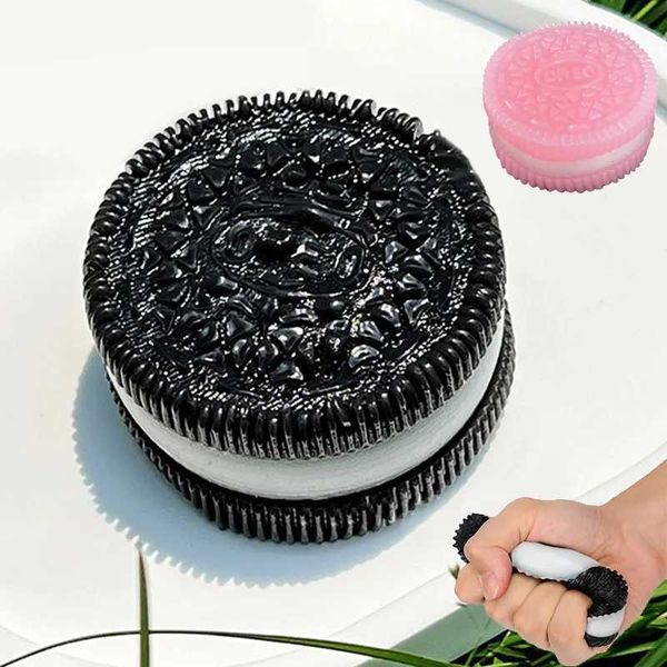 Cookie Taba Squishy Stress Relieving Toy Food Squishy Biscuit Sand Simulation Soft Relieving Anxiety Relaxing Toy W241230