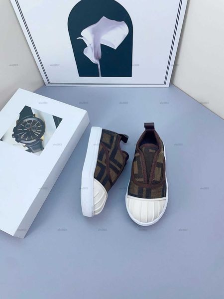 Classics Child Sneakers designer Canvas shoe kids shoes Size 26-35 shoes Box protection letter printing design baby casual shoes