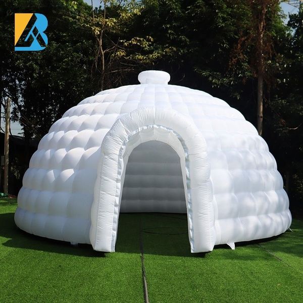 Large Inflatable Tent Dome 10m dia (33ft) with blower White Igloo Tent for Event Space