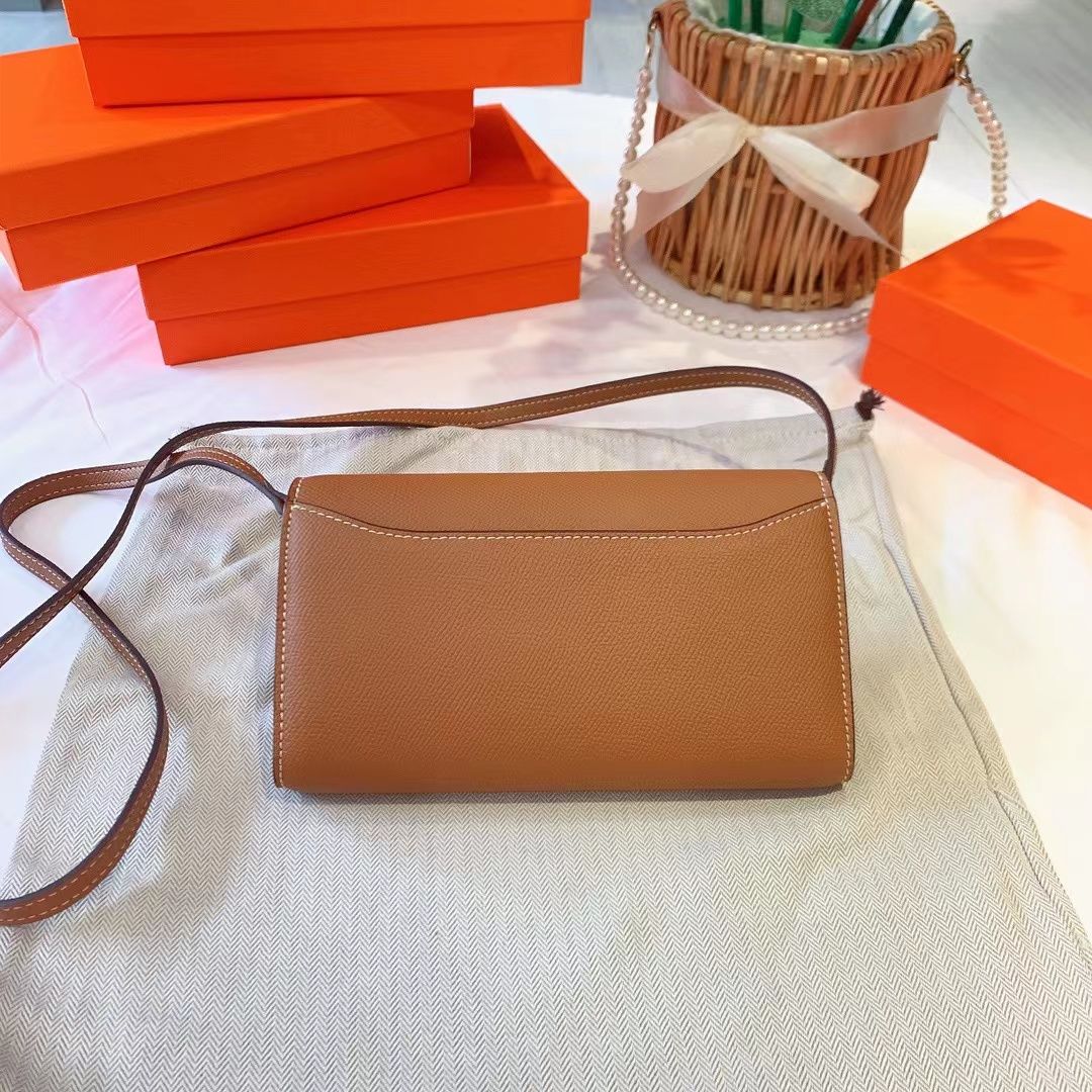 Designer Cow Shouler Bags Purses And Handbags Genuine Leather Women Clutches Envelope Flap Bag Wallets Gold Buckle Long Design Wallet Card Holders