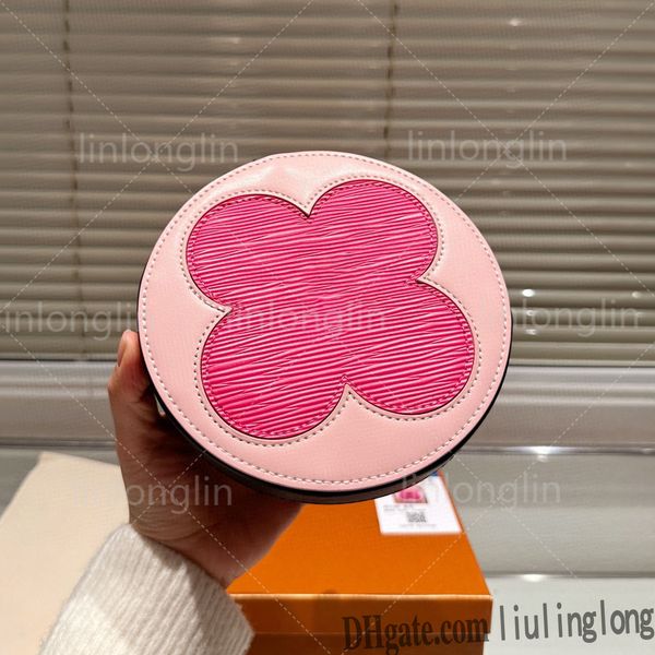 cosmetic bag toiletry pouch toiletry bags makeup women luxury designer cosmetics mirror pattern brown flowers solid color leather fashion al