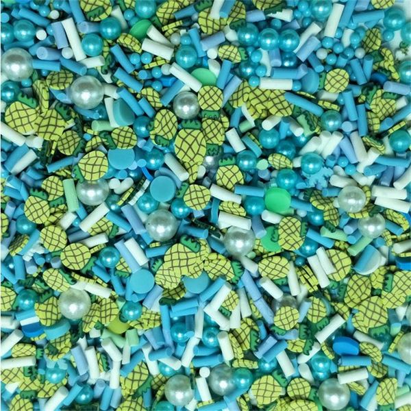 Fruit Slices Mixed Color Xmas Clay Boxi Slime Mixed Series Halloween Polymer Clay Material Slices for Diy Handmade Accessories