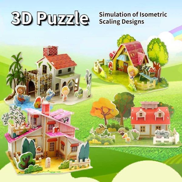 3D Childrens Puzzle Early Education Educational Toys Advanced Building Block Baby Kindergarten EPS+Paper Toys Educational Toys Y250207