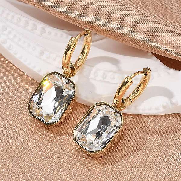 Boucle d'oreille créole en acier inoxydable 304 avec placage ionique (IP)