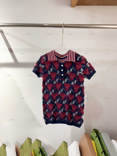 Fashion girls dress logo pattern jacquard Knit skirt kids designer clothes lapel Dress High quality Various styles Girls skirts