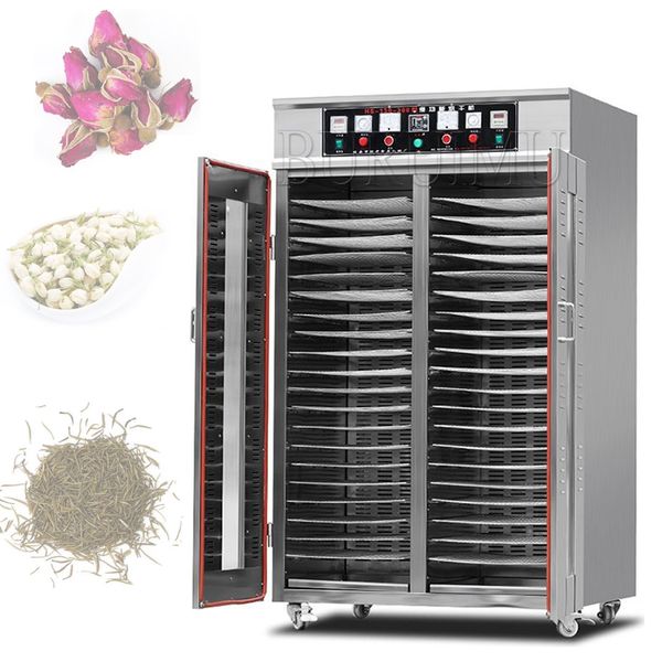 220V 40-50 Layer Food Dehydrator Snacks Dehydration Dryer Fruit Vegetable Herb Meat Drying Machine