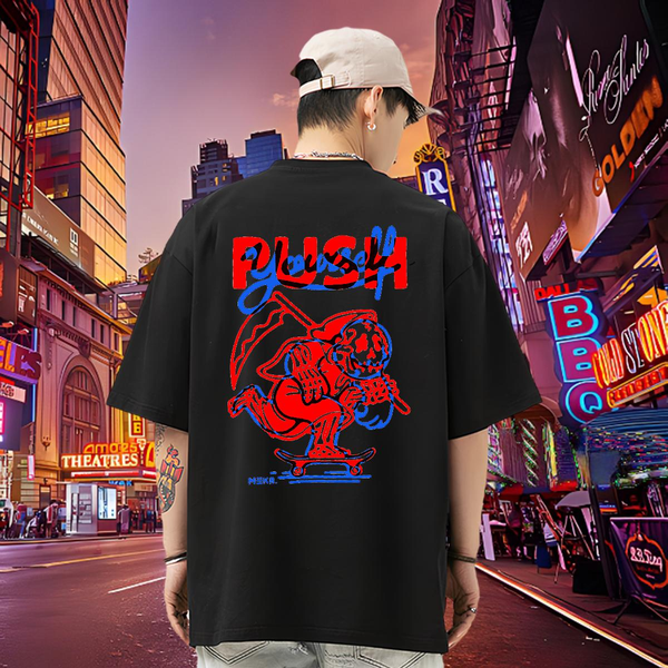 Customized Mens T Shirts Anime Men Tees Casual Daily Wear 180g Cotton Cool Tops Tees